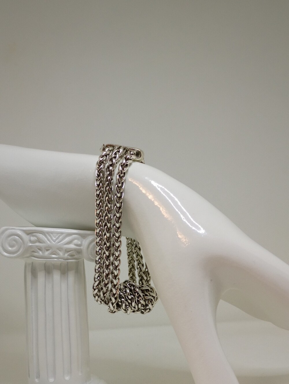 Ralph Lauren Silver Multi-Strand Chain Bracelet